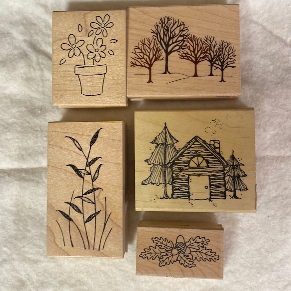 Rubber stamps for card making